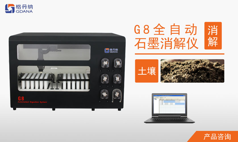 G8全自动石墨消解仪对土壤中Cd、Cr、Cu、Pb、Ni、Zn金属的消解